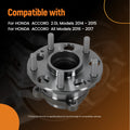 Rear Wheel Hub Assembly for Honda Accord 2014–2017 WA512516 5 Stud