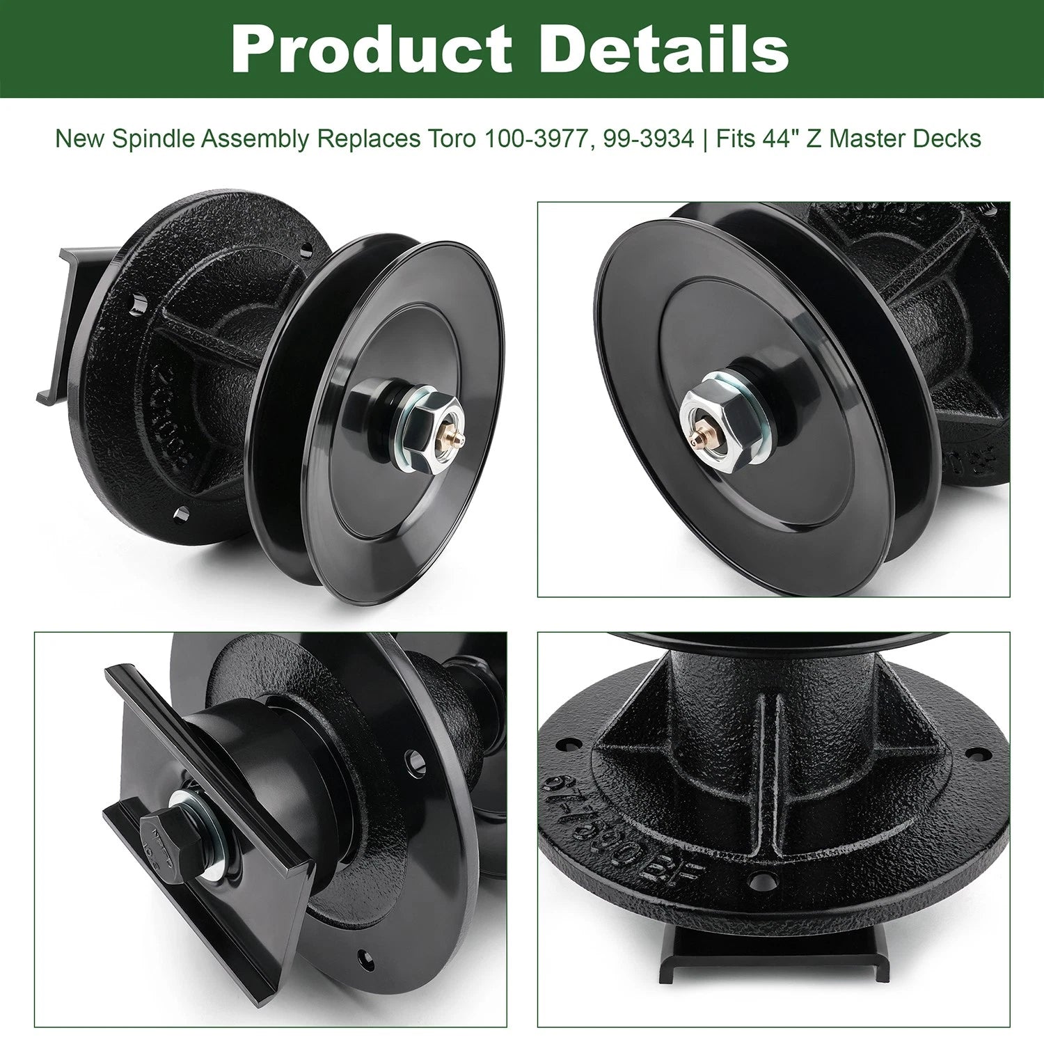 Deck Spindle Assembly for Toro Z Master Z147 Z148 Z150 (2000–2023) 100-3977 99-3934