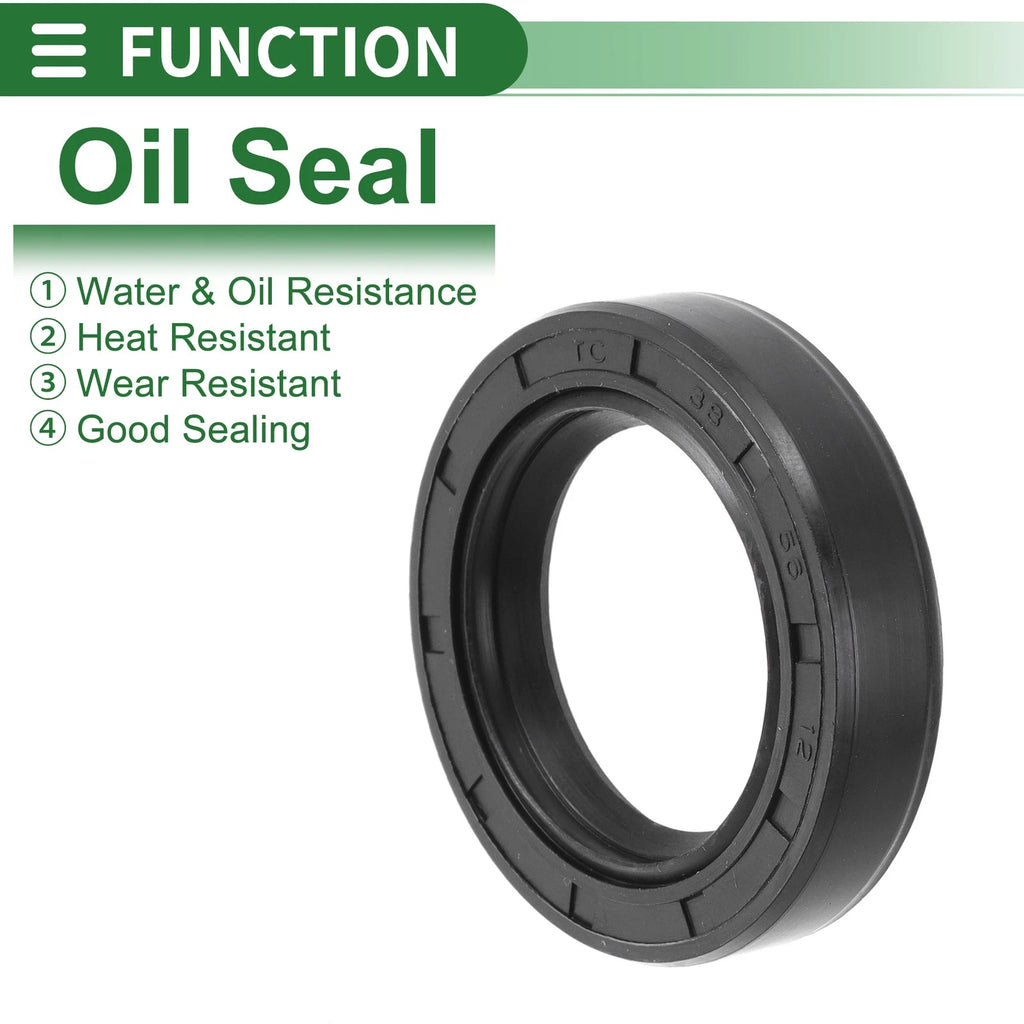 Set of 5 Oil Seal Rotary Shaft Seal NBR Rubber 38x56x12mm