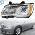 Headlight Assembly for Chrysler 300 (2011–2014) Chrome Halogen LH Side