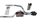 2.5" Dual Exhaust Kit for Dodge Dakota (1997–2005) - Clamp-On, Steel, Round Tips