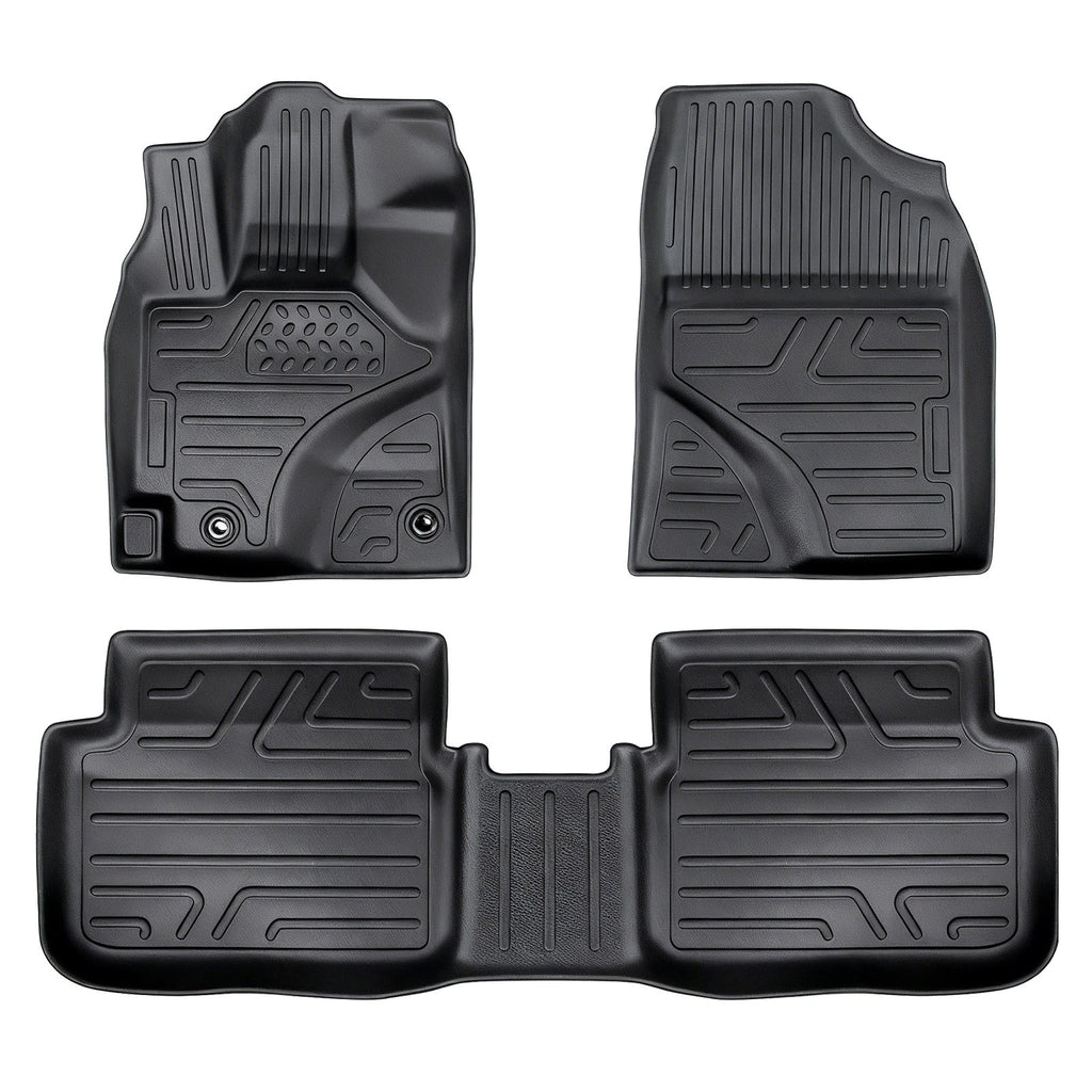 Set of 4 TPE Rubber All Weather Floor Mats for Toyota Corolla (2014–2019)