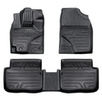 Set of 4 TPE Rubber All Weather Floor Mats for Toyota Corolla (2014–2019)