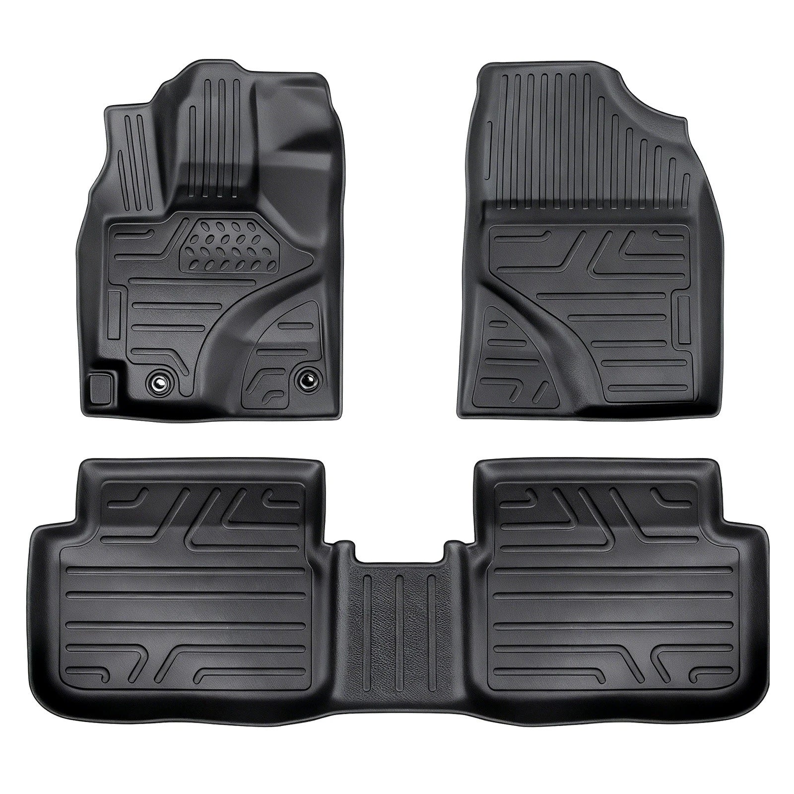 Set of 4 TPE Rubber All Weather Floor Mats for Toyota Corolla (2014–2019)