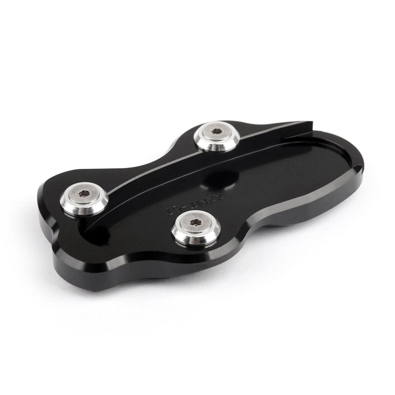 Side Kickstand Support Plate Foot Pad for Kawasaki VN900 (2006–2023) Black