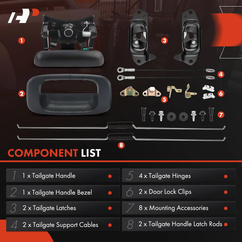 Tailgate Hardware Rebuild Kit for Ford F-150