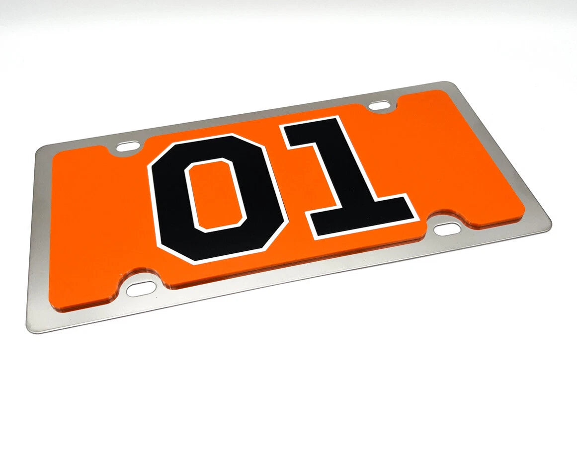 Premium License Plate General Lee Style for Dodge Charger (1968–1971)