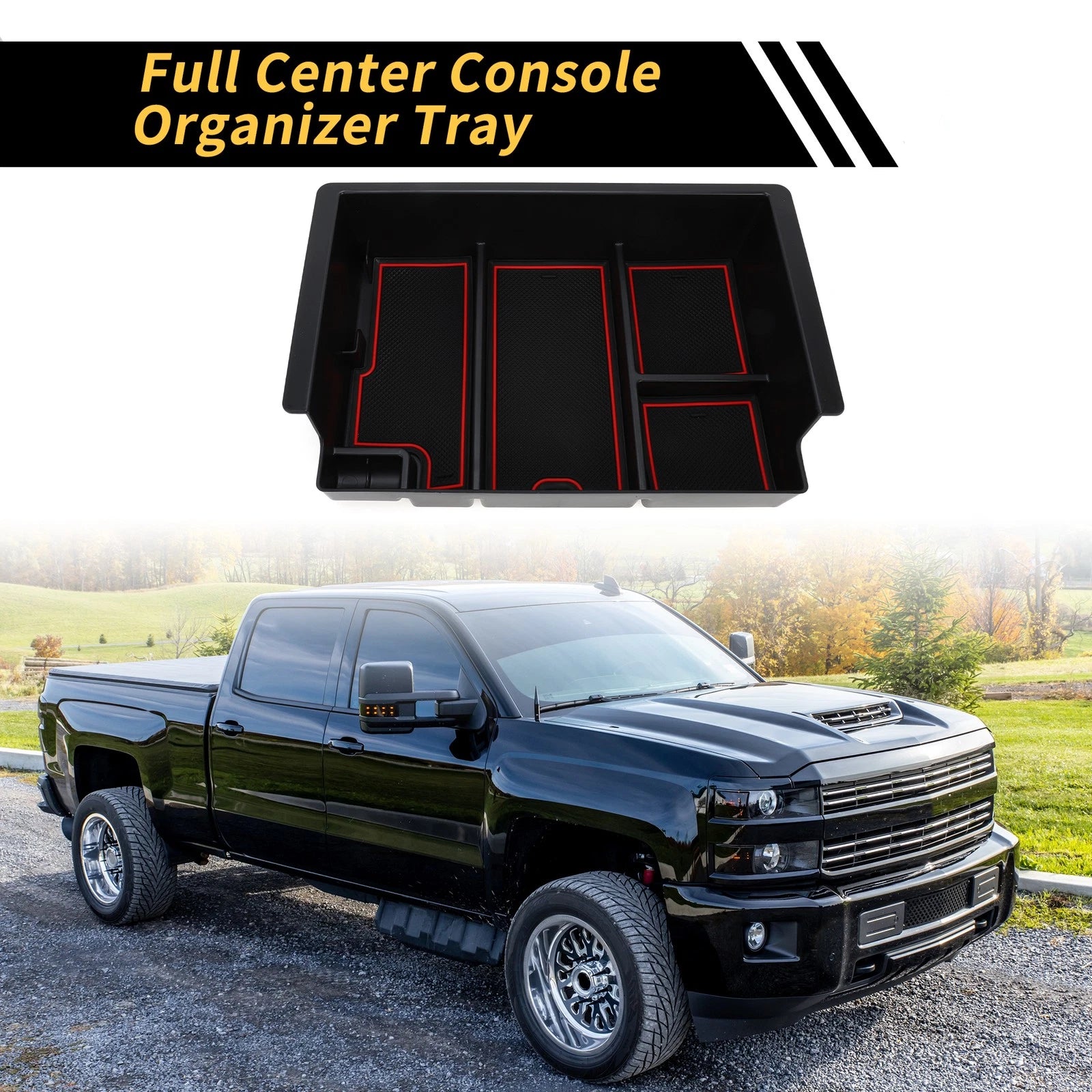 Center Console Organizer Tray for Chevy Silverado, GMC Sierra 
