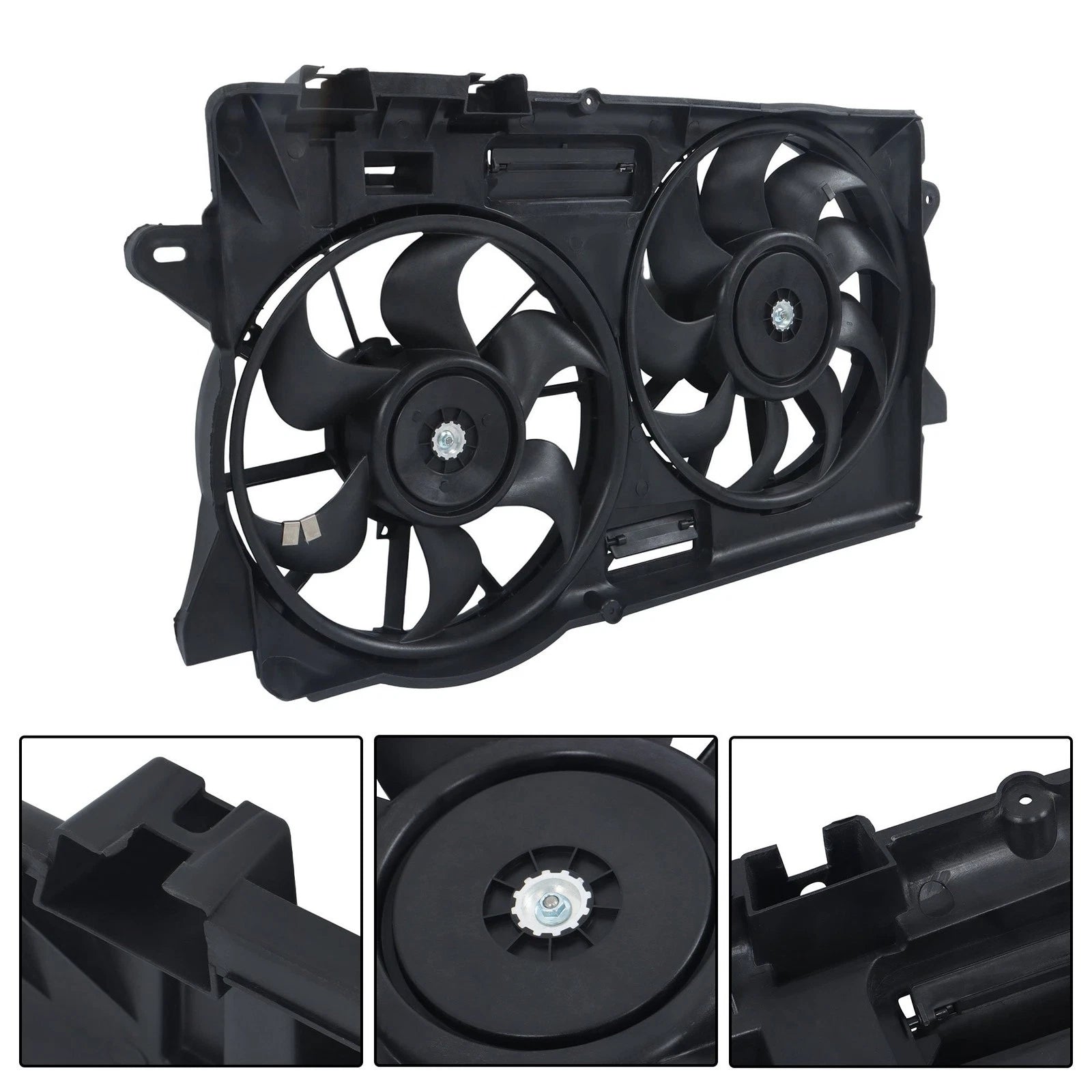 Dual Radiator Cooling Fan with Shroud for Ford Mustang (2015–2022)