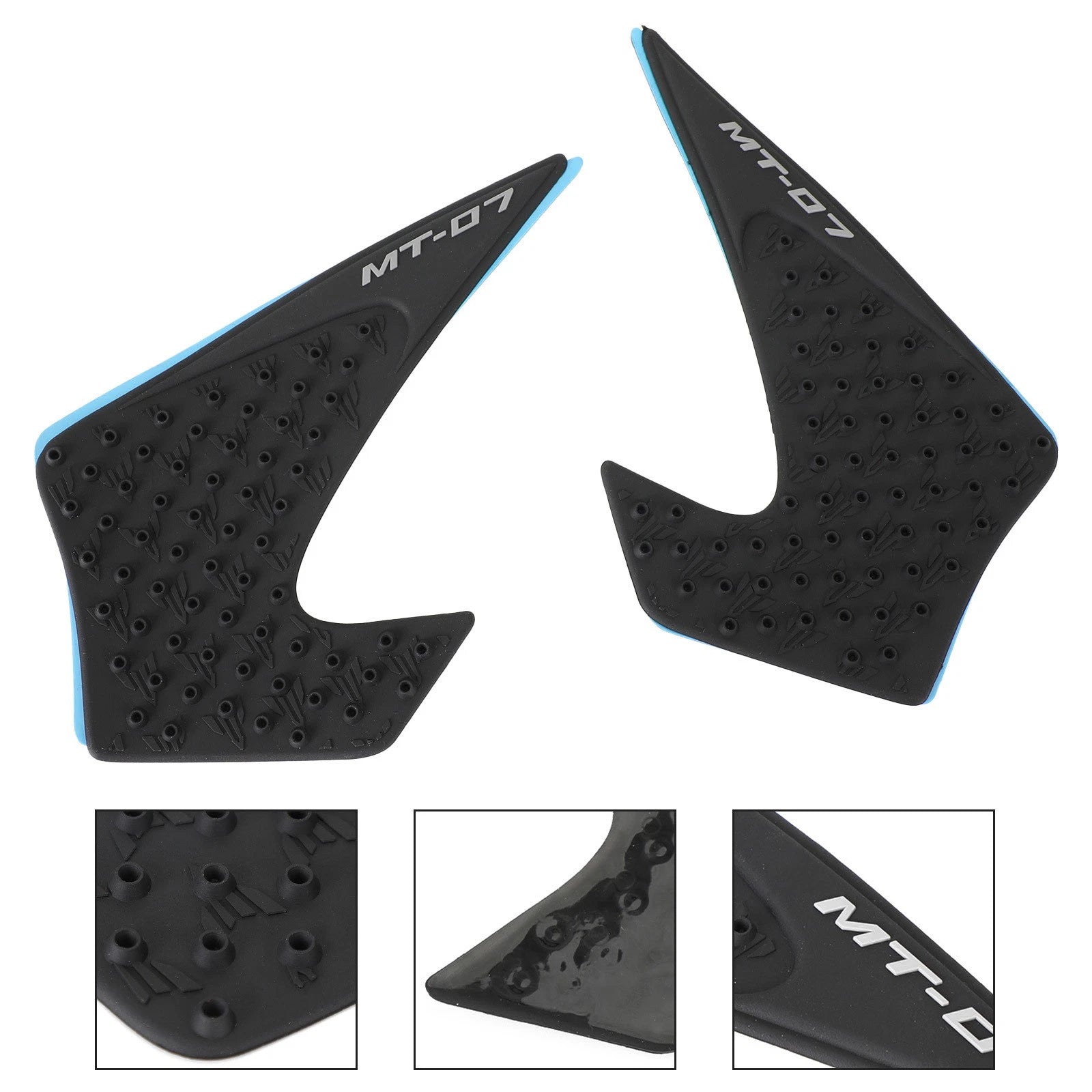 Side Fuel Knee Grip Protector Traction Tank Pads for Yamaha MT-07 (2013–2016)