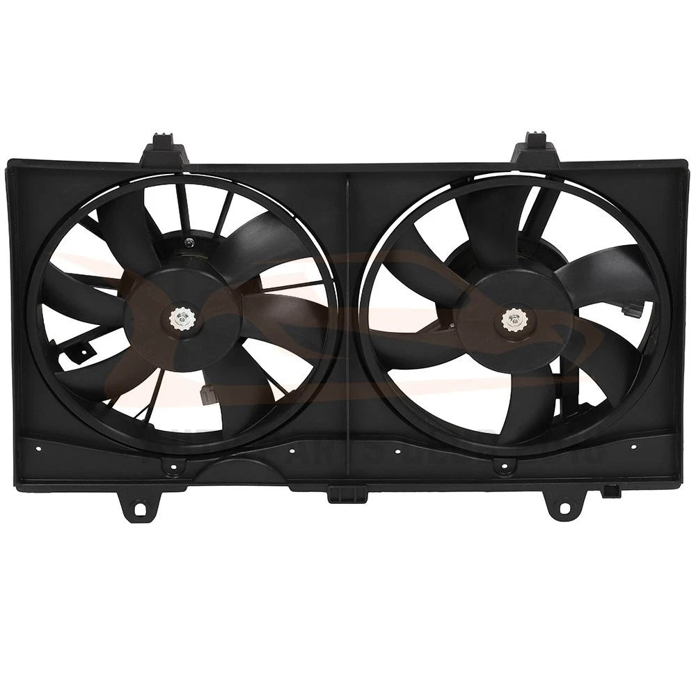 AC condenser and cooling fan assembly for Nissan Sentra (2007-2012)