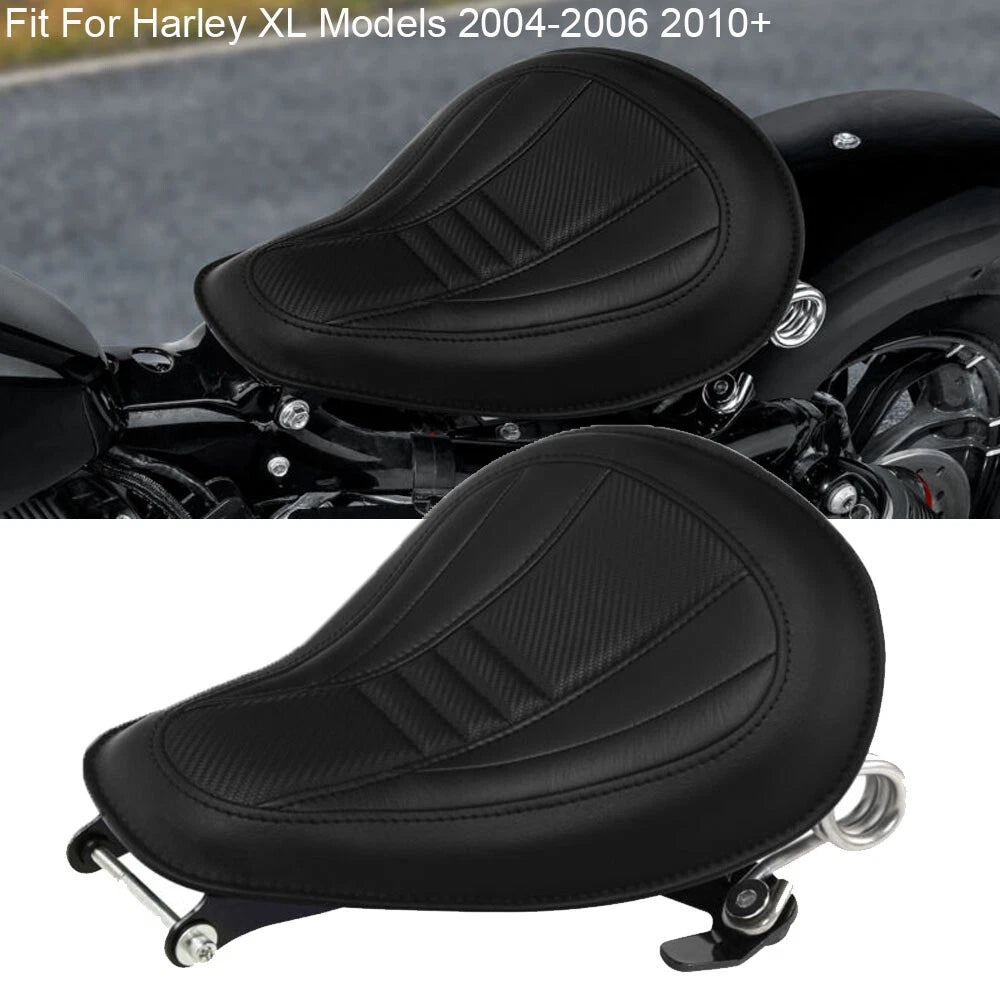 Solo Rider Driver Seat for Harley Sportster XL883 XL1200 (2004–2006, 2010–2022)