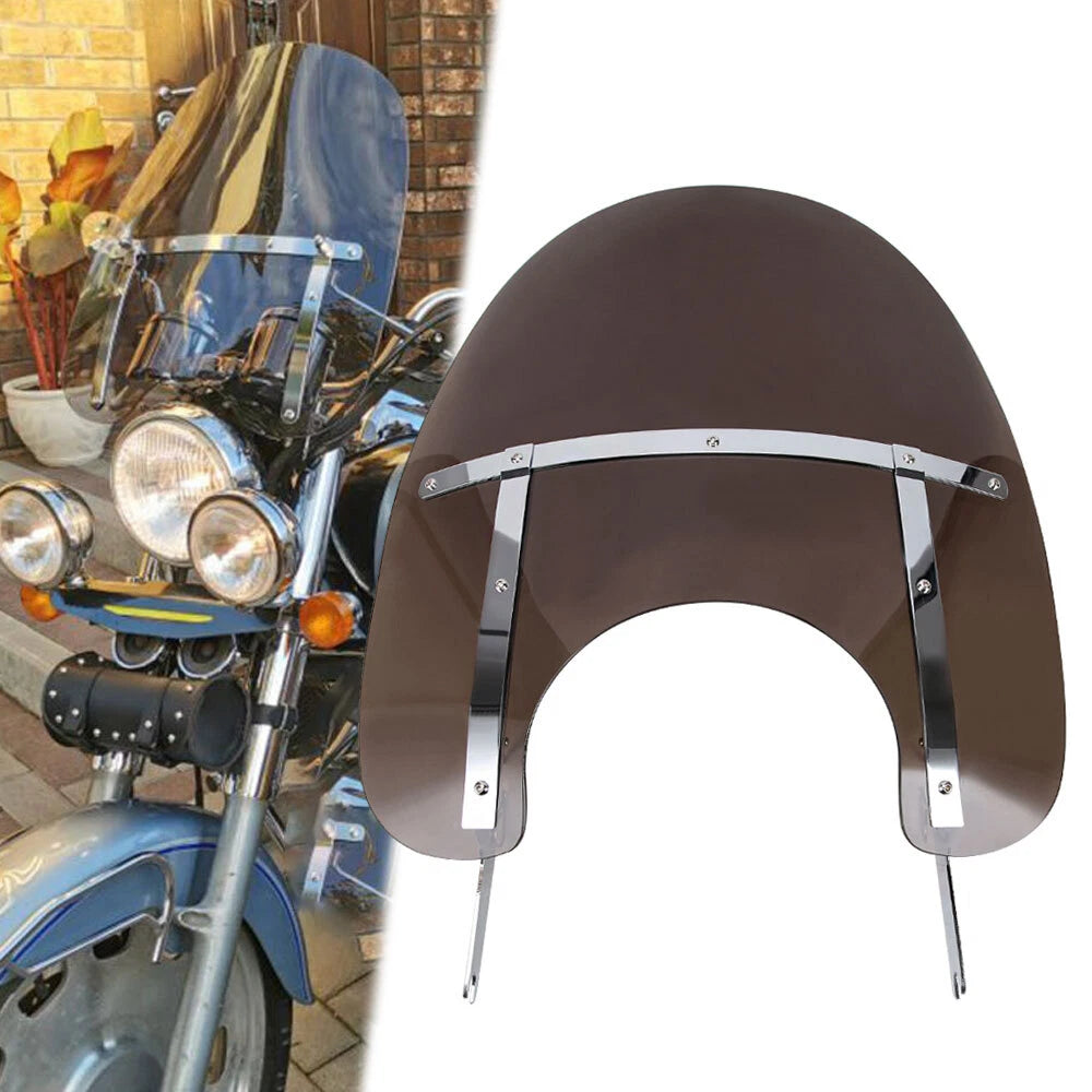 Front Smoke Windshield with Bracket for Harley Touring Road King FLHR (1994–2024)