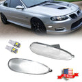 Clear White LED Front Bumper Side Marker Lights for Pontiac GTO (2004–2006)