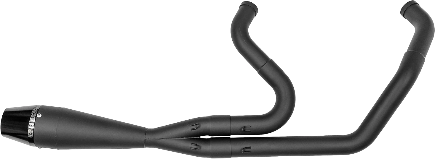 2in1 TC Softail Shorty Black Exhaust for Harley Softail (2003–2017)