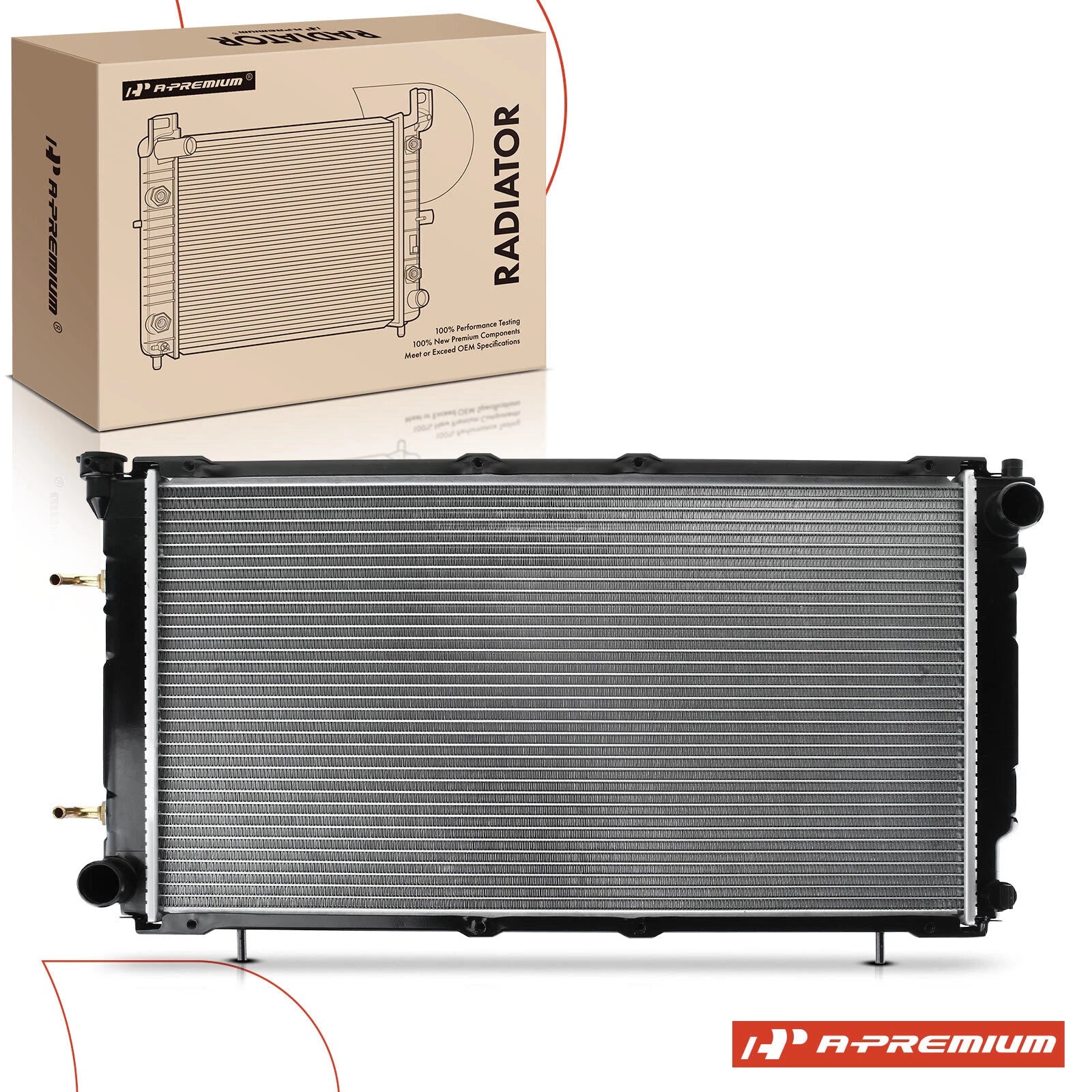 Radiator with Trans Oil Cooler for Subaru Legacy (1990–1994)