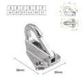 Set of 10 Stainless Steel Spring Snap Fending Hooks for Marine Boat