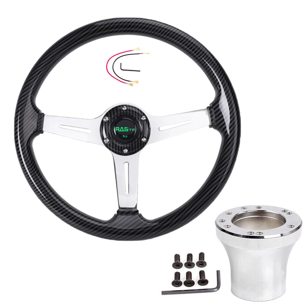 Acrylic 14" Steering Wheel/Hub Adapter for EZGO, Club Car, Yamaha (Golf Cart)