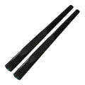 Black 4in Steel Oval Straight w/2 Pads Step Nerf Bar for 09-19 Ram Standard Cab