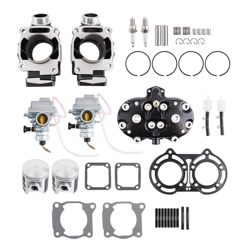 Carburetor Carb Cylinder Head Piston Gasket Kit for Yamaha Banshee 350 1987-2006