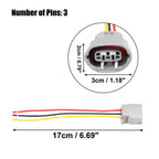 3 Pin Alternator Regulator Connector Adapter Plug for Toyota (No.9098011349)