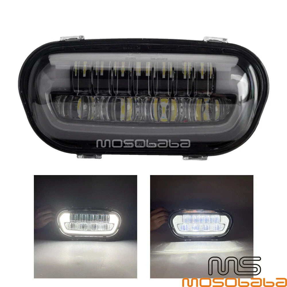 LED Headlight Set & Front Fairing Windshield for Harley Softail Fat Bob (2018-2023)