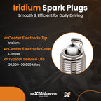 Spark Plugs for Chrysler Town & Country Dodge Nitro 4.0L (2011–2012)