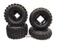 GBC XC Master Tires + DWT A5 Black Rims for Honda TRX450R TRX250R TRX400EX (2004–2009)