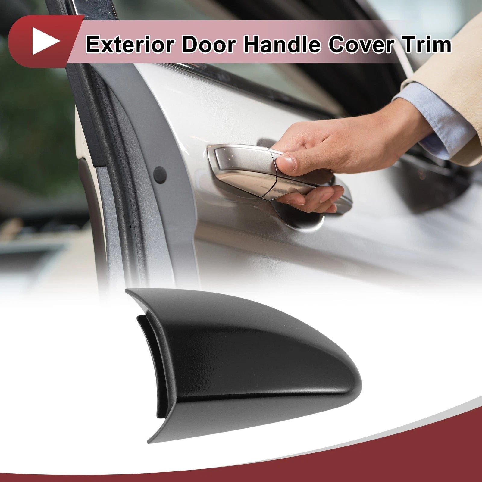 Front Right Door Handle Cover for Hyundai Veloster (2012–2016) No. 826622V020 Black