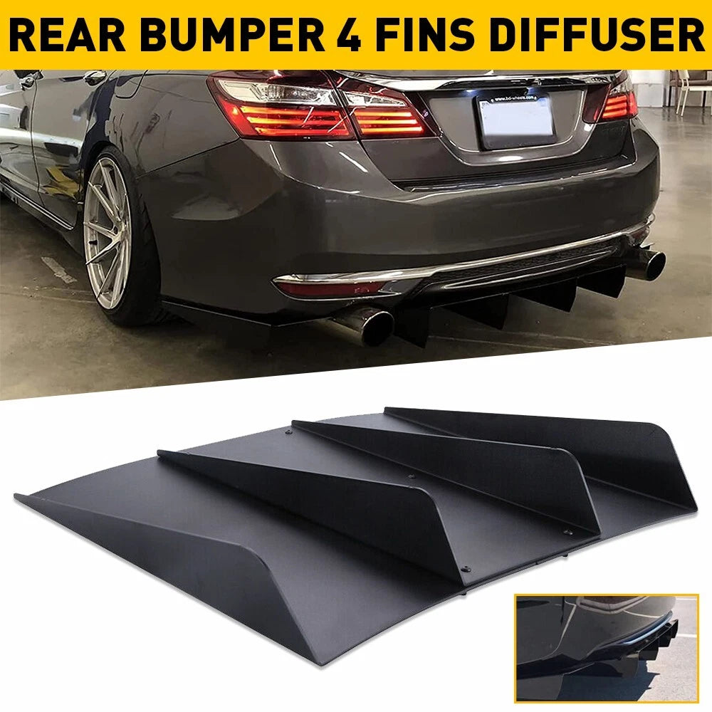 Rear Bumper Diffuser Spoiler Lip Splitter for Dodge Challenger (2008–2021)