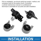 Engine Motor Trans Mount Set for Hyundai Accent (2006–2010)