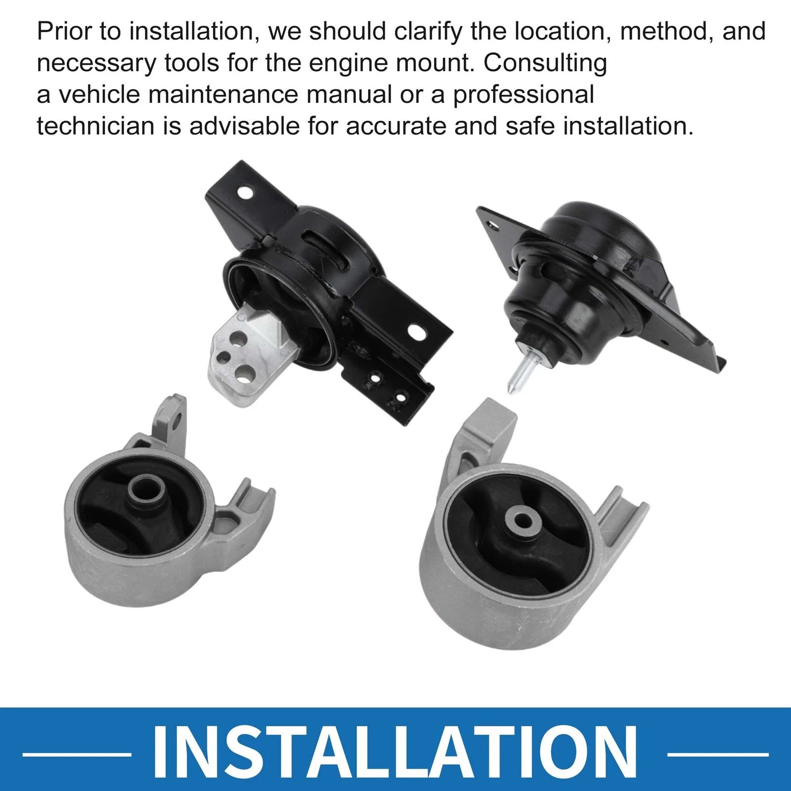 Engine Motor Trans Mount Set for Hyundai Accent (2006–2010)