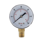 Air Pressure Gauge 14 Inch BSPT Thread 060PSI for Radial Mounting