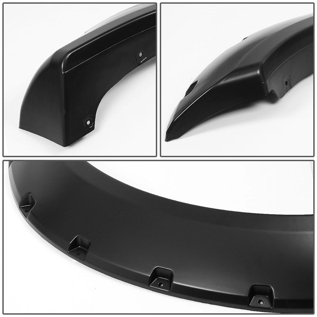 Set of 4 Pocket-Riveted Wheel Fender Flares for Ford F250 F350 (2011–2016)