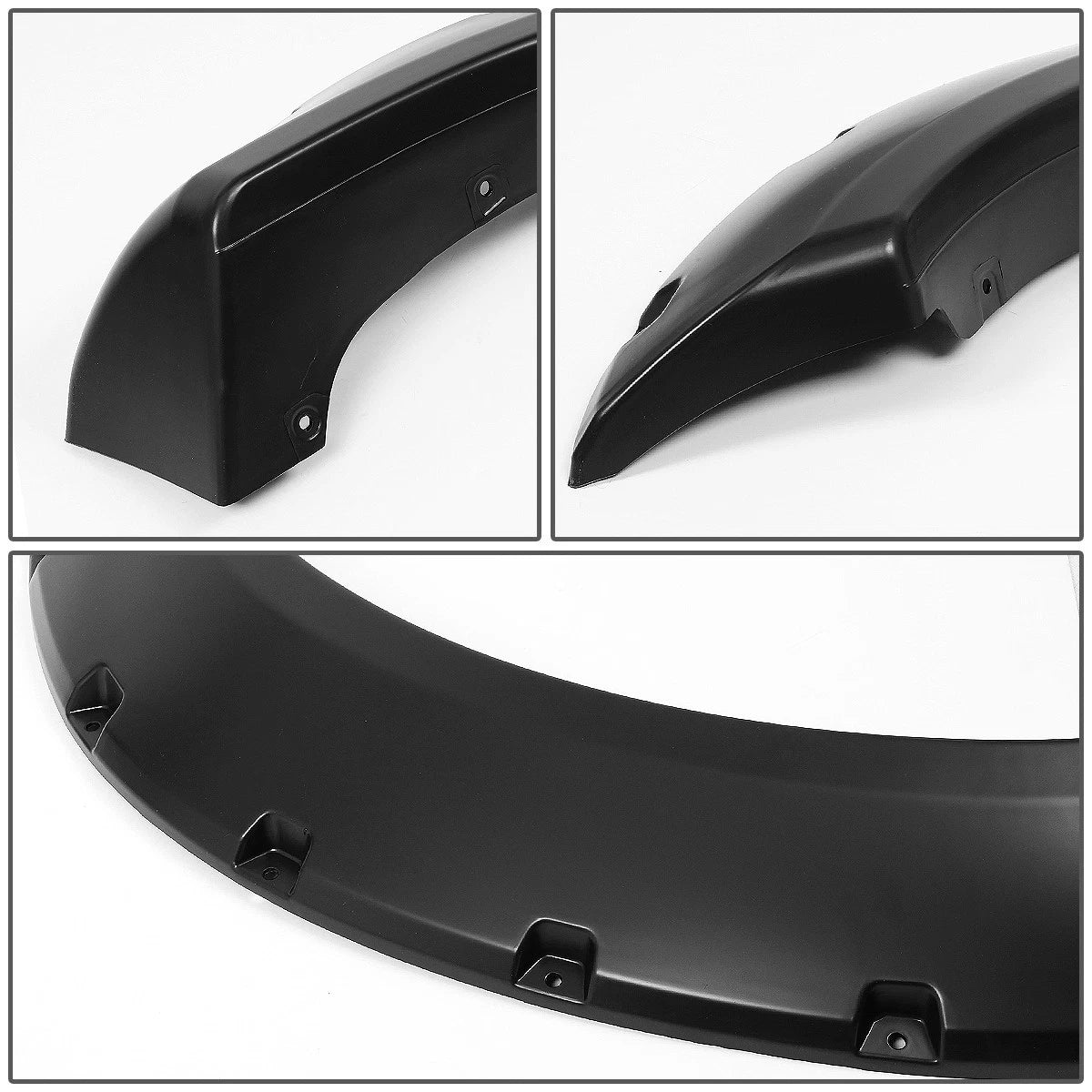 Set of 4 Pocket-Riveted Wheel Fender Flares for Ford F250 F350 (2011–2016)