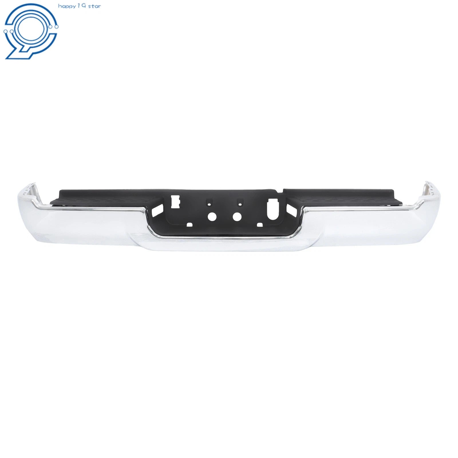 Set of 2 Steel Chrome Rear Bumper Face Bar and Step Pad for RAM 2500 3500 (2019–2024)