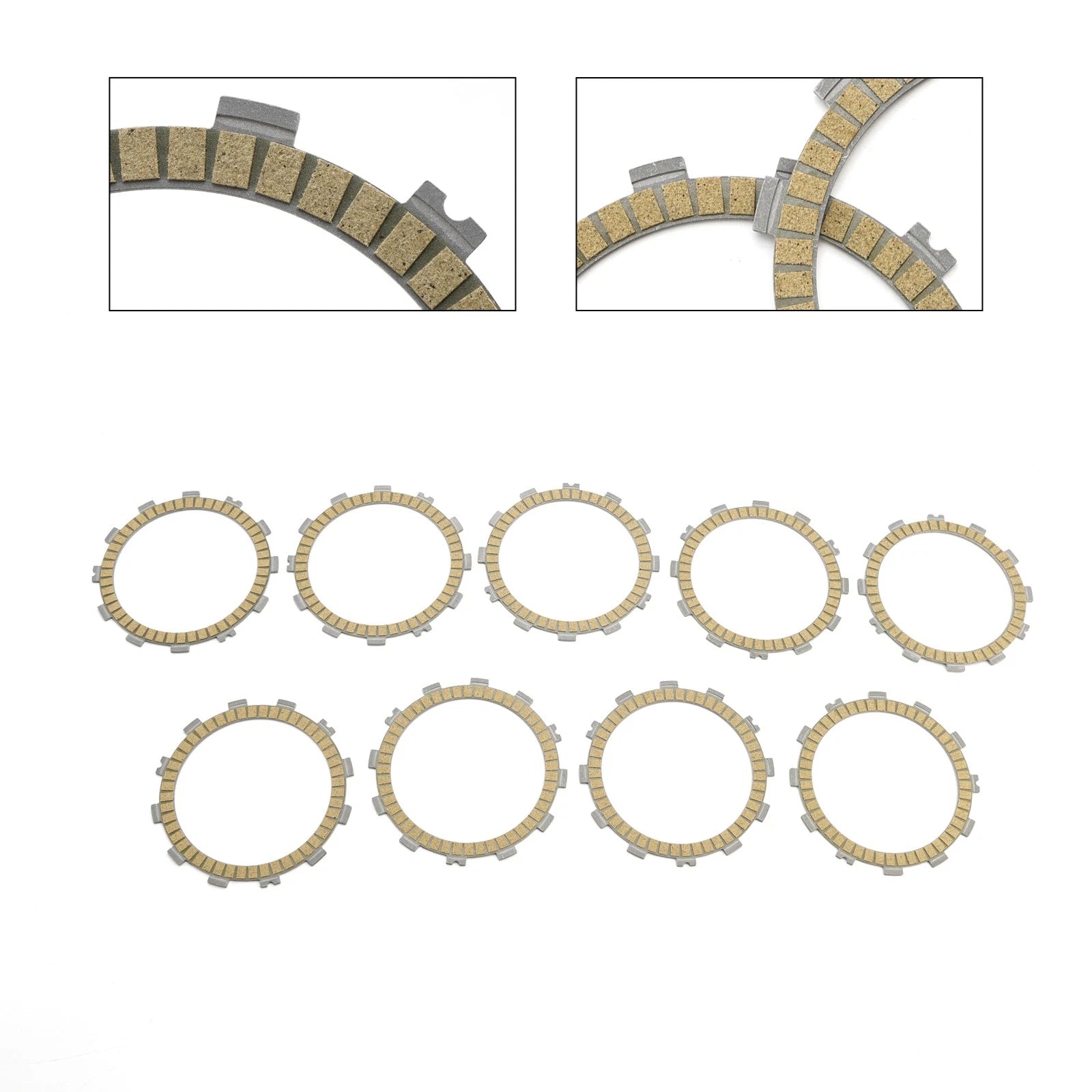 Clutch Friction Plate Kit for Kawasaki ZR900 Z900 (2017–2024) ZR1000 Z1000 (2016–2023)