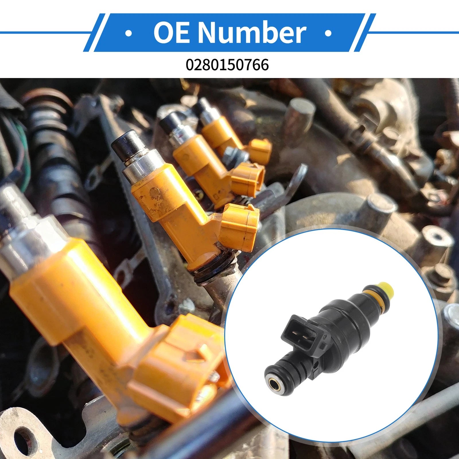 1 Pc Fuel Injector No.0280150766 for Ford Explorer 4.0L V6 (1990–1992)