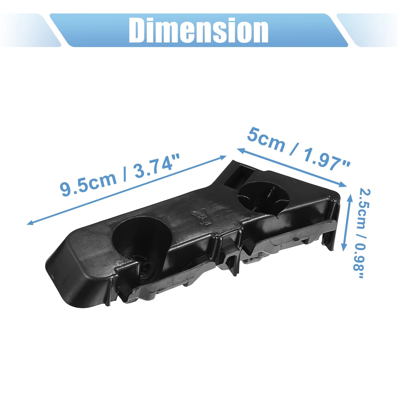 1 Pair Front Bumper Bracket 57010287AC for Dodge Charger (2011–2014)