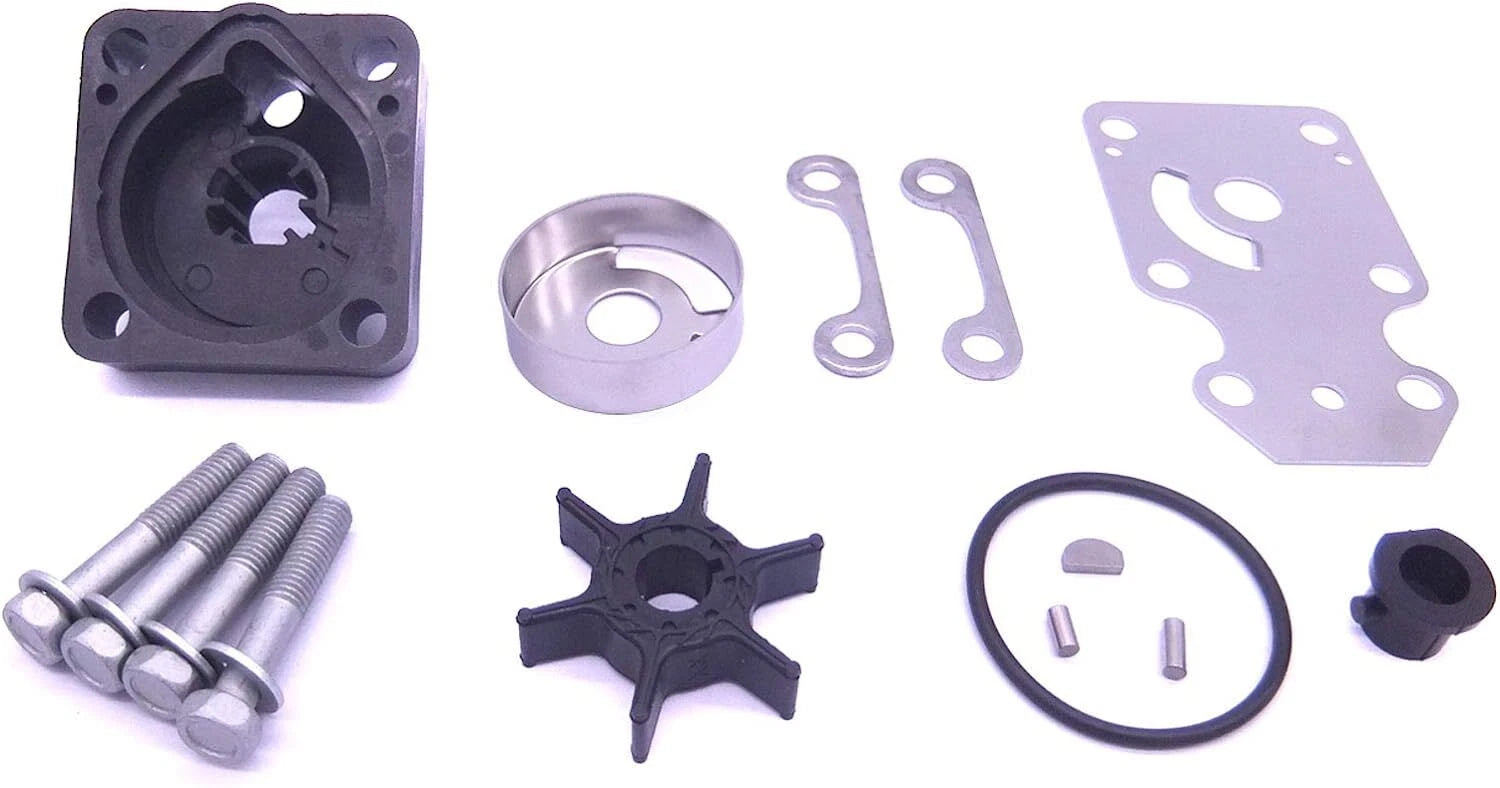 Water Pump Impeller Repair Kit for Yamaha Outboards 15-20HP (6AH-W0078-00)