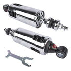 2X Adjustable Chrome Rear Suspension Shocks for Harley Softail (2000–2017)