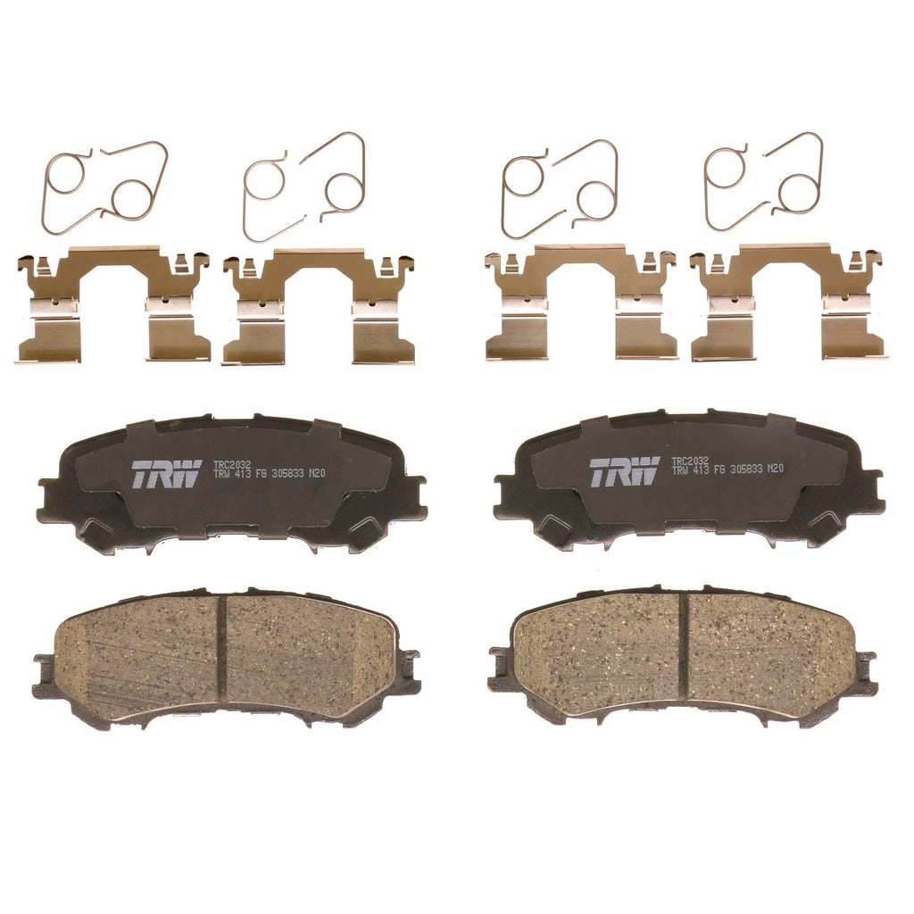 Set of 4 Disc Brake Pads for Nissan Titan (2017–2019)