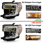 LED Headlight w/ Halogen Turn Signal for GMC Sierra 1500 (2019–2022)