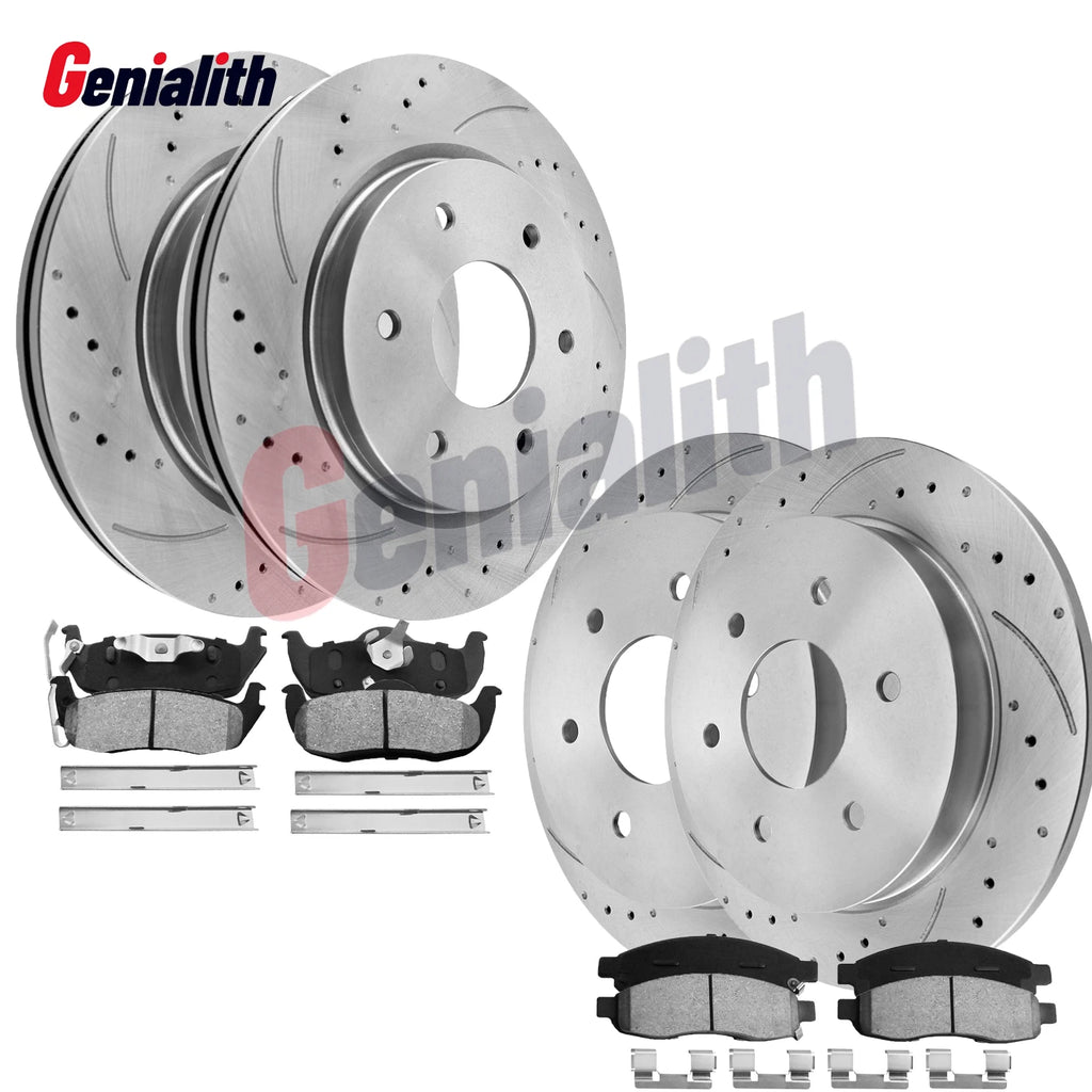 Brake Pads & Disc Rotors Kit for Nissan Armada Titan QX56 (2004–2015)