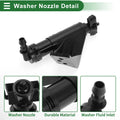 Front Passenger Side Headlight Washer Nozzle for Hyundai Santa Fe (2013-2018)