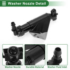 Front Passenger Side Headlight Washer Nozzle for Hyundai Santa Fe (2013-2018)