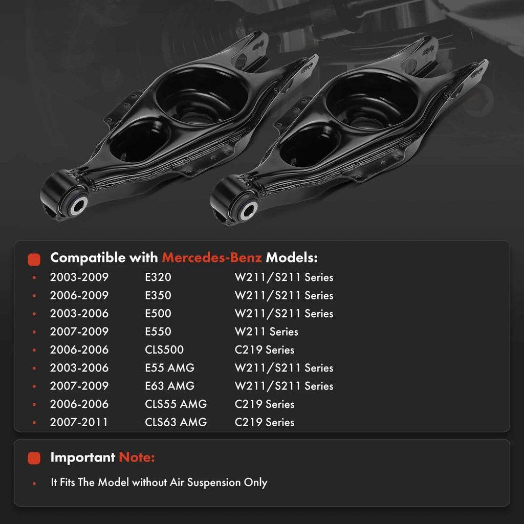 2X Rear Lower Control Arm for Mercedes-Benz E320 E350 E500 E550 CLS500 (2003-2009)