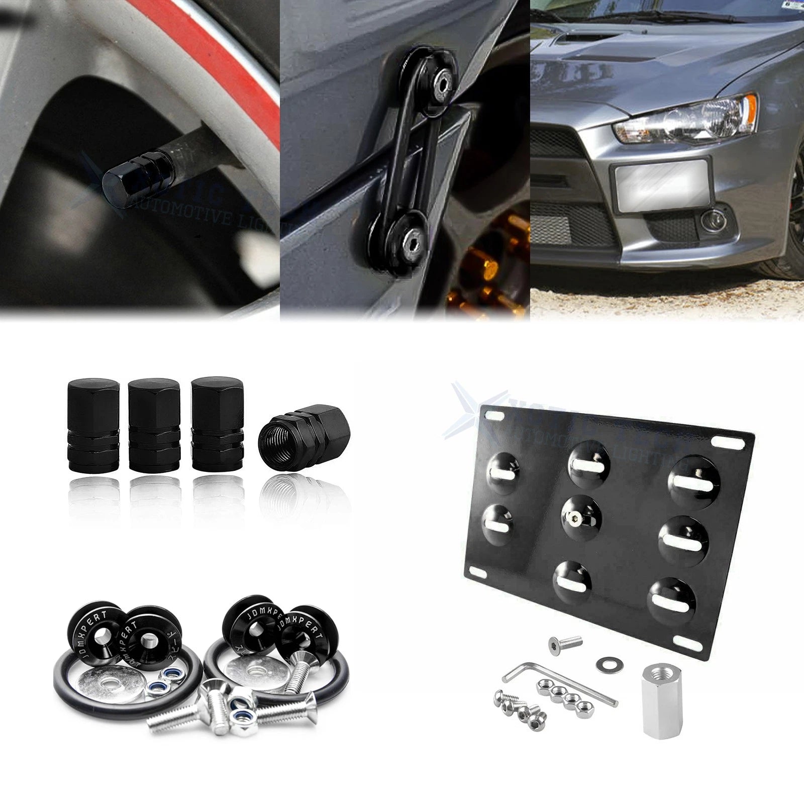 Tow Hook License Plate Air Valve Release Fastener for Nissan GT-R (2009–2013)