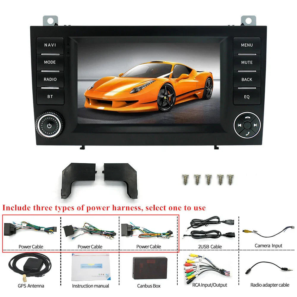 7" Android 13 Car Stereo GPS Navigation for Benz SLK-Class (2004-2010)