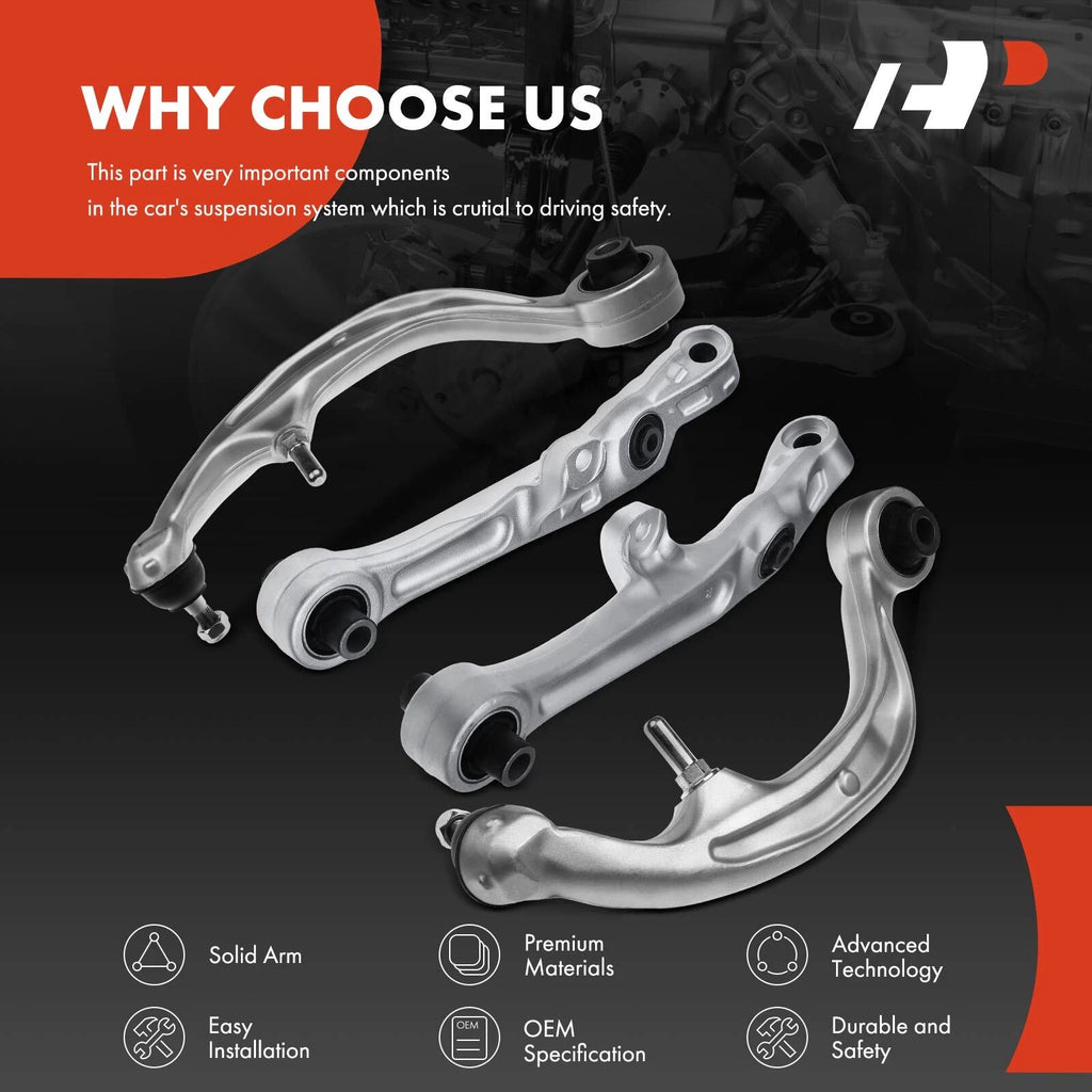 Set of 4 Front Lower Control Arms for Infiniti G35 Nissan 350Z (2003–2004)